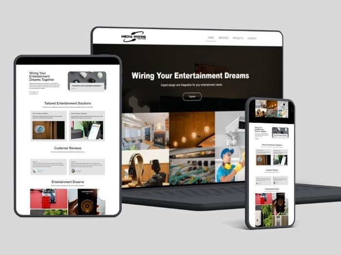 Media Wiring website preview